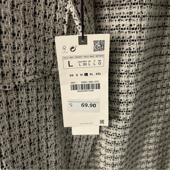 Zara Textured Weave Shirt Jacket 8390/328 - Picture 5 of 5